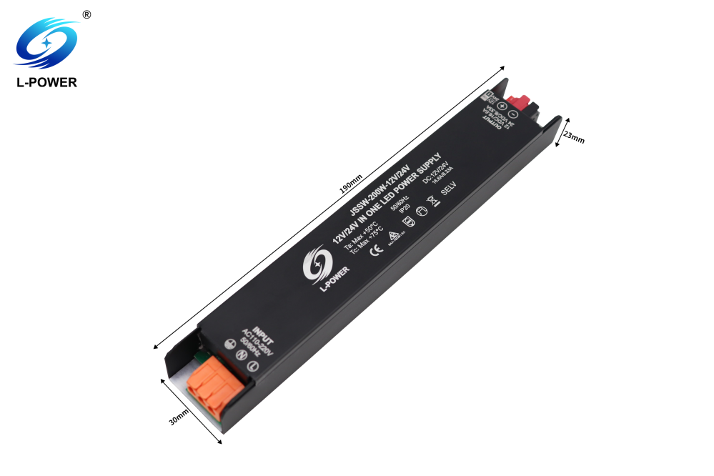 12V/24V一键切换黑金刚LED电源